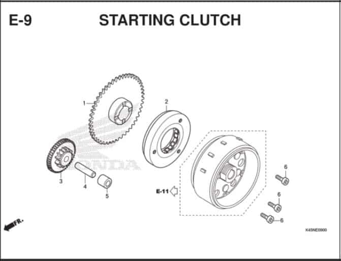 Katalog Suku Cadang Honda CBR 150R K45R