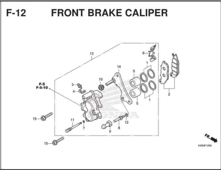 Katalog Suku Cadang Honda CBR 150R K45R