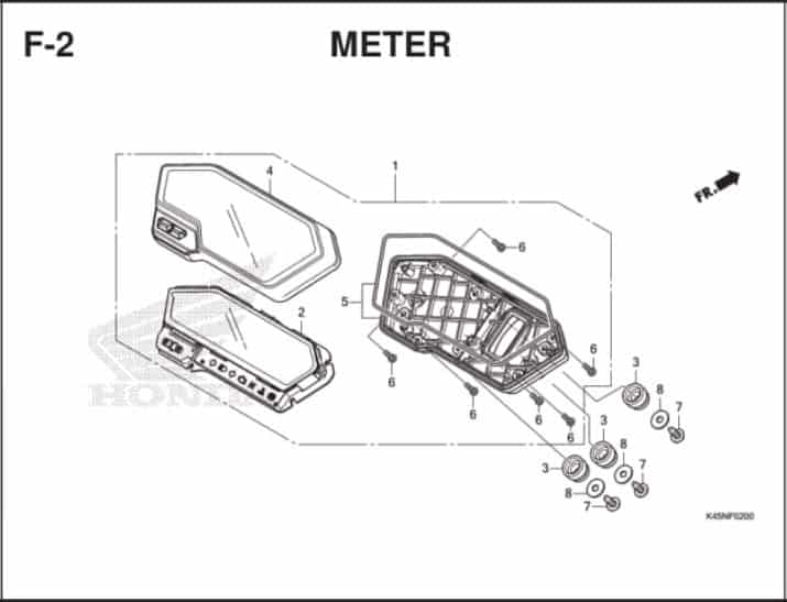 Katalog Suku Cadang Honda CBR 150R K45R