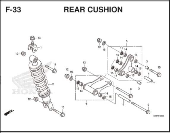 Katalog Suku Cadang Honda CBR 150R K45R