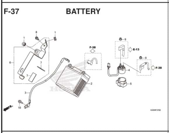 Katalog Suku Cadang Honda CBR 150R K45R