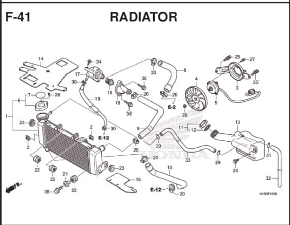 Katalog Suku Cadang Honda CBR 150R K45R