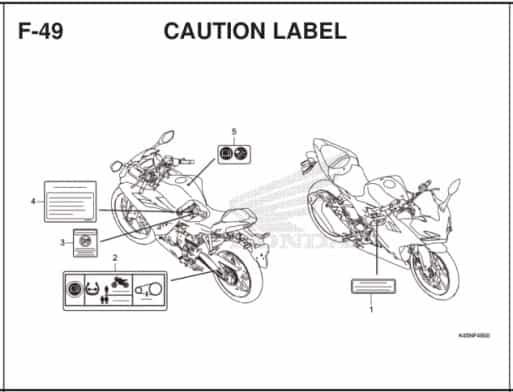 Katalog Suku Cadang Honda CBR 150R K45R