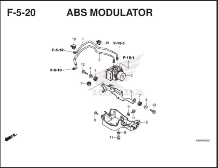 Katalog Suku Cadang Honda CBR 150R K45R