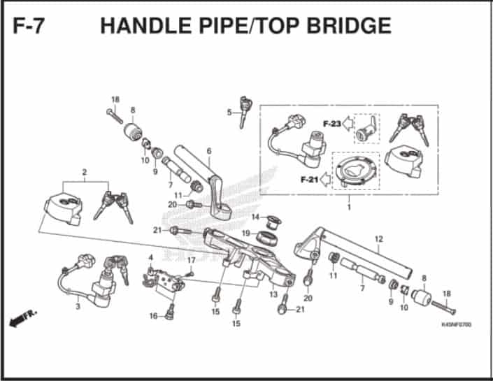 Katalog Suku Cadang Honda CBR 150R K45R