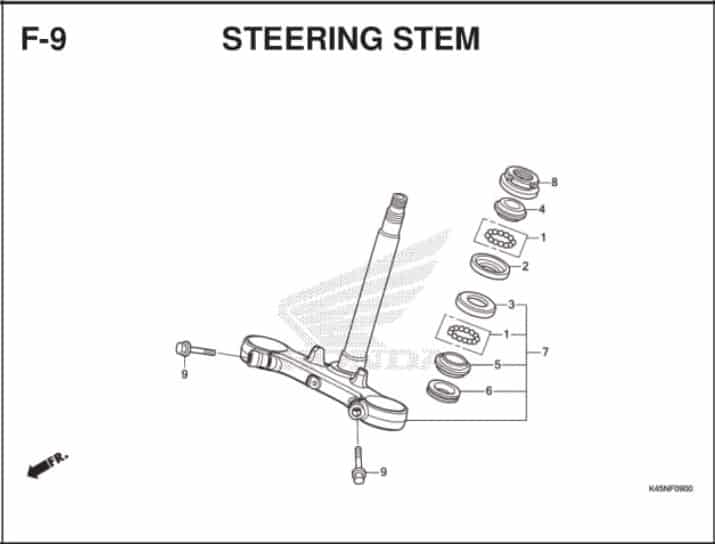 Katalog Suku Cadang Honda CBR 150R K45R