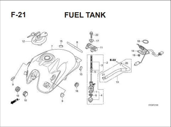 Katalog Suku Cadang Honda New Mega Pro Carbu KYE