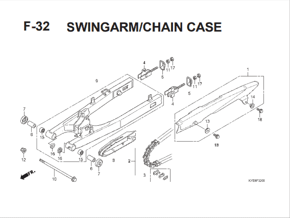 Katalog Suku Cadang Honda New Mega Pro Carbu KYE