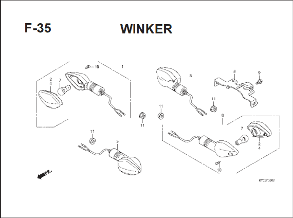Katalog Suku Cadang Honda New Mega Pro Carbu KYE
