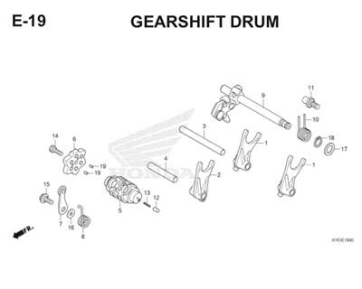 Katalog Suku Cadang Honda Mega Pro FI KYE