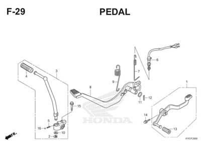 Katalog Suku Cadang Honda Mega Pro FI KYE