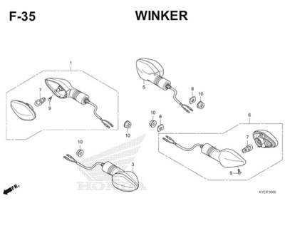 Katalog Suku Cadang Honda Mega Pro FI KYE