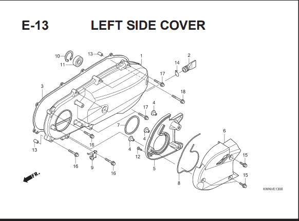 Katalog Suku Cadang Honda  PCX 125 KWN