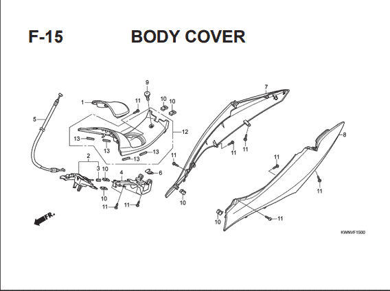 Katalog Suku Cadang Honda  PCX 125 KWN