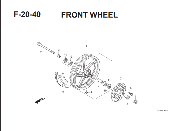 Katalog Suku Cadang Honda  PCX 125 KWN