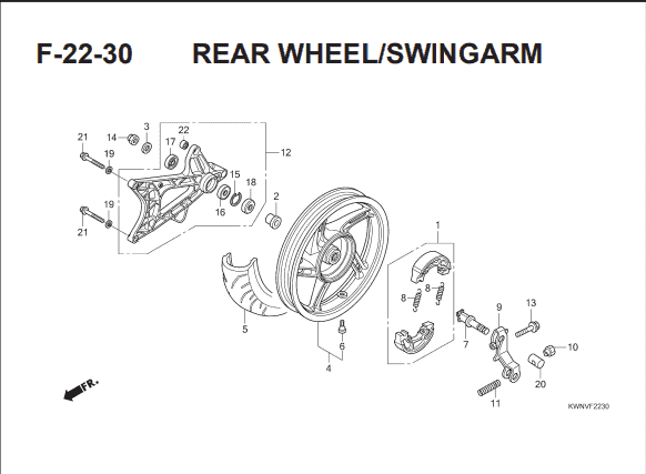 Katalog Suku Cadang Honda  PCX 125 KWN