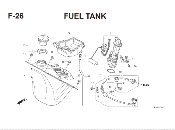 Katalog Suku Cadang Honda  PCX 125 KWN