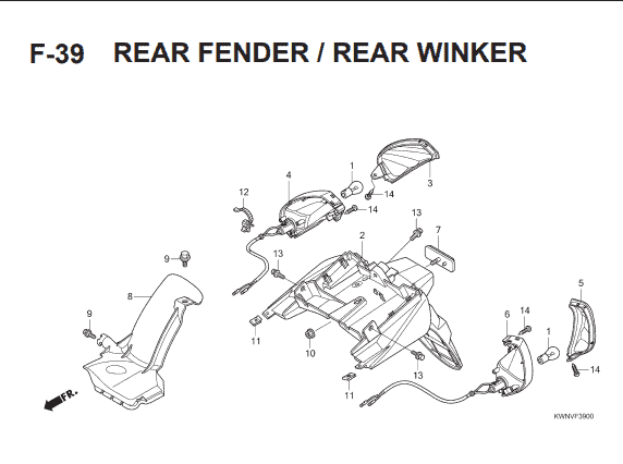 Katalog Suku Cadang Honda  PCX 125 KWN
