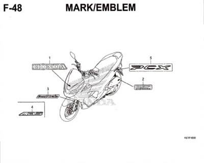 Katalog Suku Cadang Honda PCX 150 K97