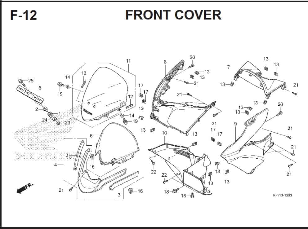 Katalog Suku Cadang Honda PCX 150 KZY