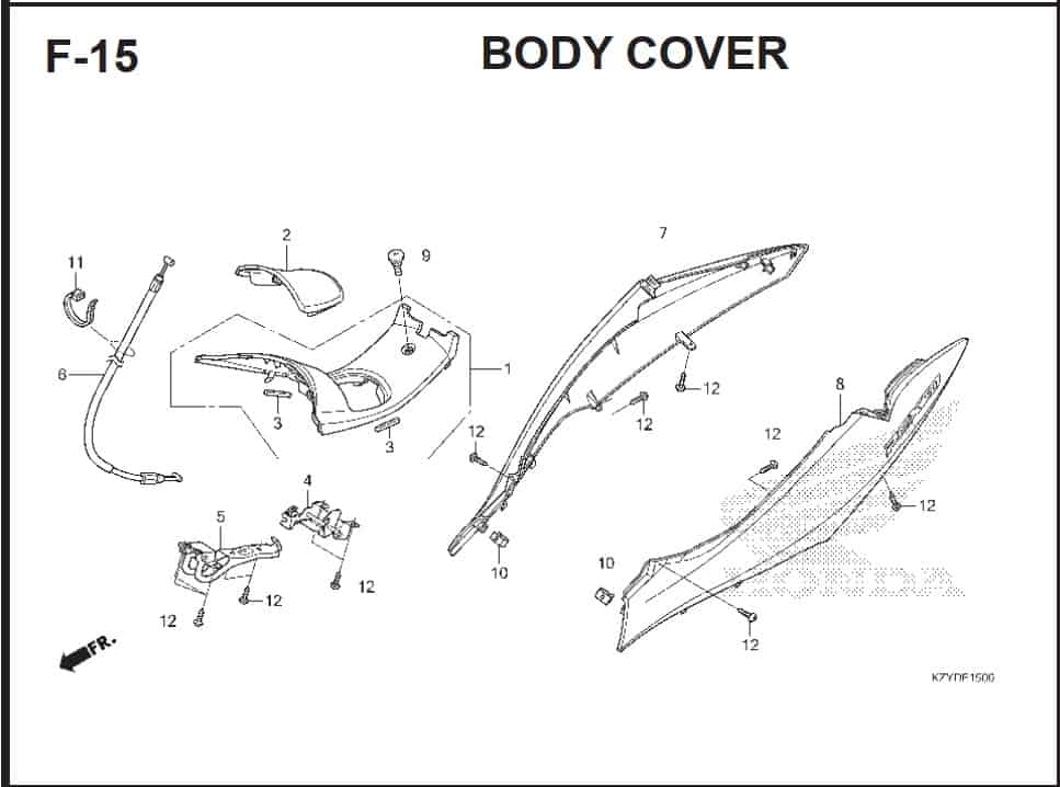 Katalog Suku Cadang Honda PCX 150 KZY