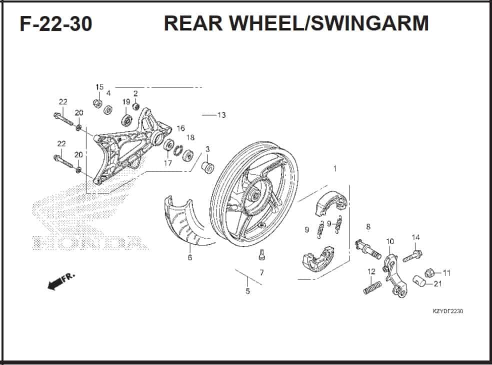 Katalog Suku Cadang Honda PCX 150 KZY