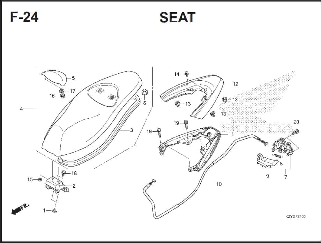 Katalog Suku Cadang Honda PCX 150 KZY
