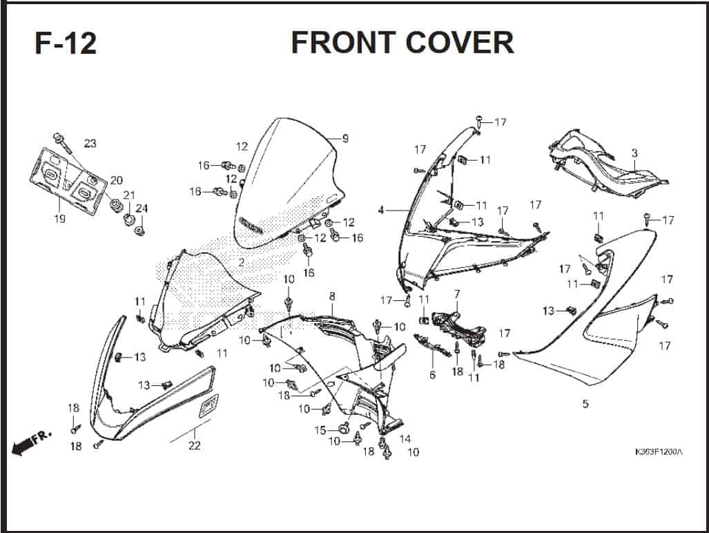 Katalog Suku Cadang Honda PCX 150 K36J