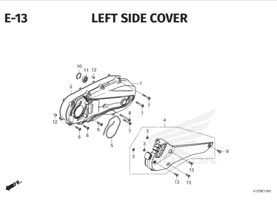 Katalog Suku Cadang Honda PCX 160 K1ZV