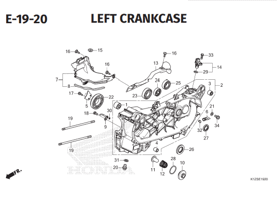 Katalog Suku Cadang Honda PCX 160 K1ZV