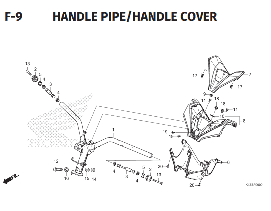 Katalog Suku Cadang Honda PCX 160 K1ZV