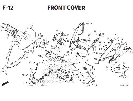 Katalog Suku Cadang Honda PCX 160 K1ZV