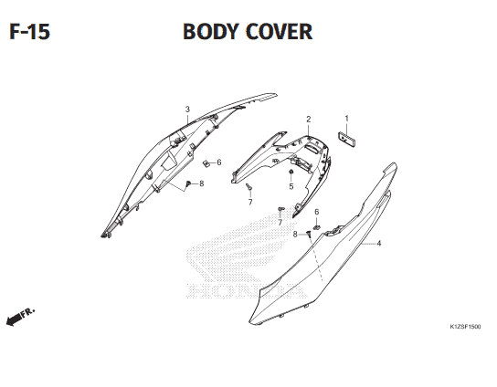Katalog Suku Cadang Honda PCX 160 K1ZV