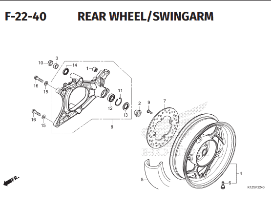 Katalog Suku Cadang Honda PCX 160 K1ZV