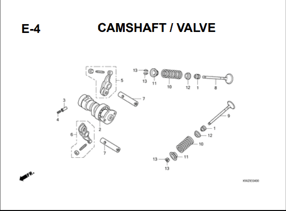 Katalog Suku Cadang Honda Revo AT KWZ