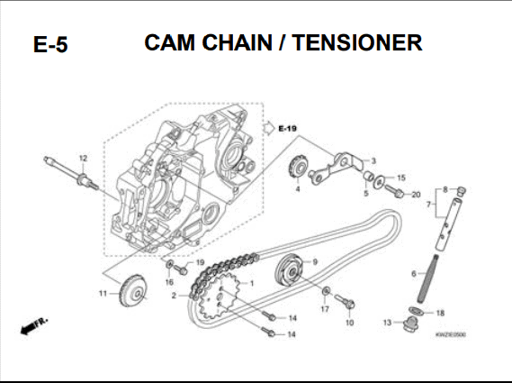 Katalog Suku Cadang Honda Revo AT KWZ