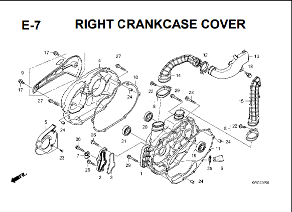 Katalog Suku Cadang Honda Revo AT KWZ