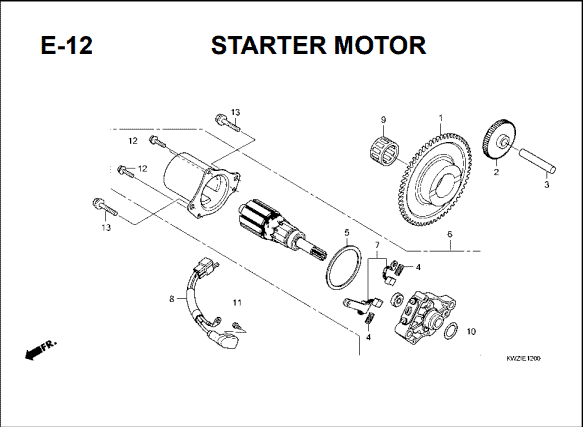 Katalog Suku Cadang Honda Revo AT KWZ