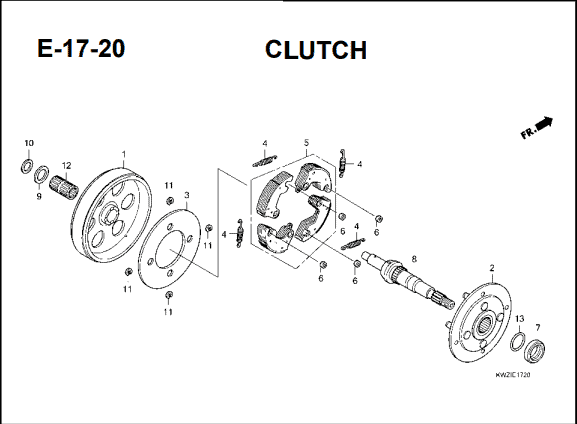 Katalog Suku Cadang Honda Revo AT KWZ