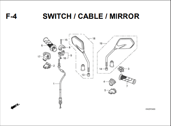 Katalog Suku Cadang Honda Revo AT KWZ
