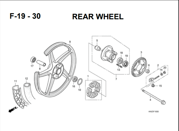 Katalog Suku Cadang Honda Revo AT KWZ