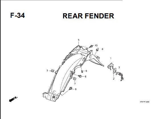 Katalog Suku Cadang Honda Revo AT KWZ