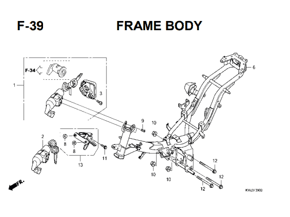 Katalog Suku Cadang Honda Revo AT KWZ
