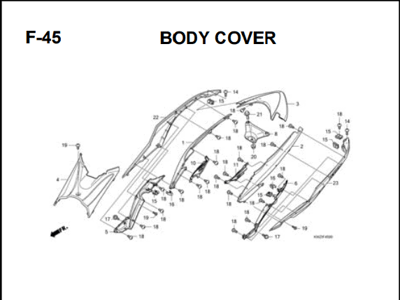 Katalog Suku Cadang Honda Revo AT KWZ