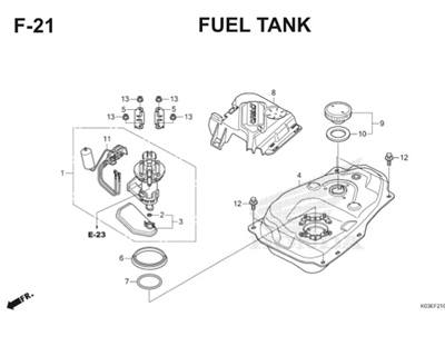Katalog Suku Cadang Honda Revo FI K03