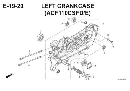 Katalog Suku Cadang Honda Scoopy eSP K16
