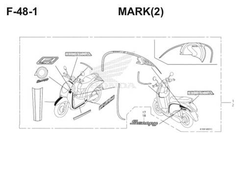 Katalog Suku Cadang Honda Scoopy eSP K16