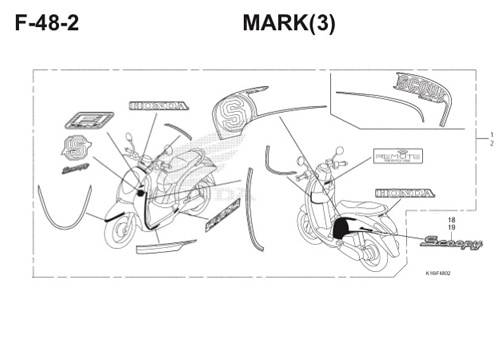 Katalog Suku Cadang Honda Scoopy eSP K16