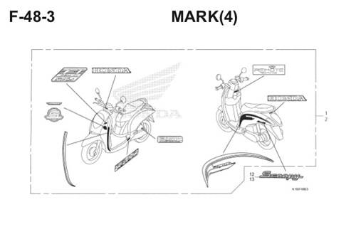 Katalog Suku Cadang Honda Scoopy eSP K16