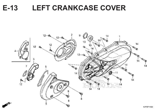 Katalog Suku Cadang Honda Scoopy eSP K2F